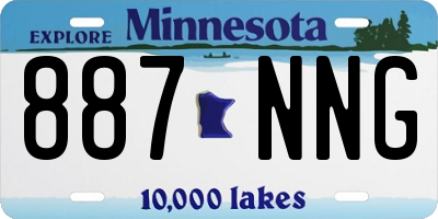 MN license plate 887NNG