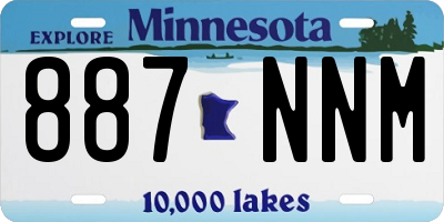 MN license plate 887NNM