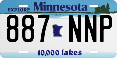 MN license plate 887NNP