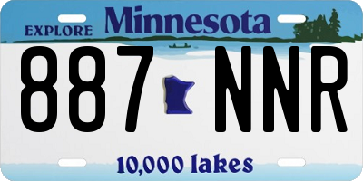 MN license plate 887NNR