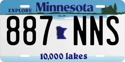 MN license plate 887NNS