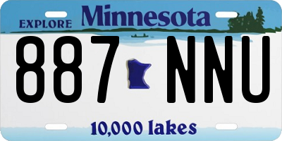 MN license plate 887NNU