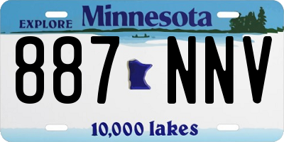 MN license plate 887NNV