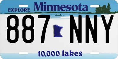 MN license plate 887NNY