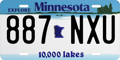 MN license plate 887NXU