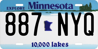 MN license plate 887NYQ