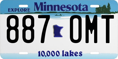 MN license plate 887OMT