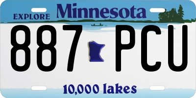 MN license plate 887PCU