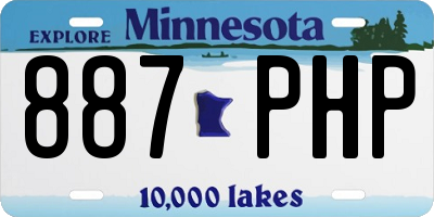 MN license plate 887PHP
