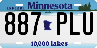 MN license plate 887PLU