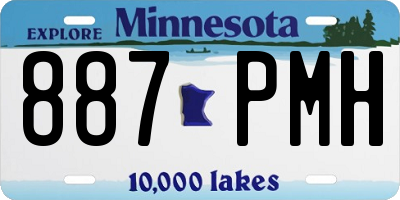 MN license plate 887PMH