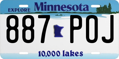 MN license plate 887POJ