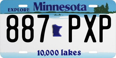 MN license plate 887PXP