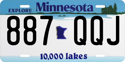 MN license plate 887QQJ