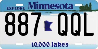 MN license plate 887QQL