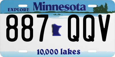 MN license plate 887QQV
