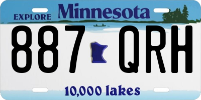 MN license plate 887QRH