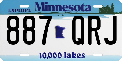 MN license plate 887QRJ