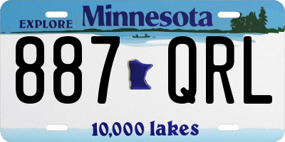 MN license plate 887QRL