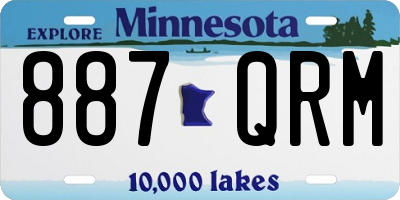 MN license plate 887QRM