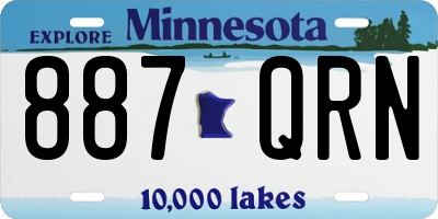 MN license plate 887QRN