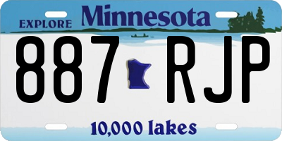 MN license plate 887RJP