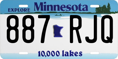 MN license plate 887RJQ