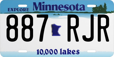 MN license plate 887RJR