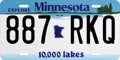 MN license plate 887RKQ