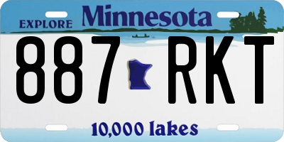 MN license plate 887RKT