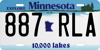 MN license plate 887RLA