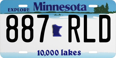 MN license plate 887RLD