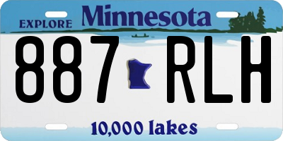 MN license plate 887RLH