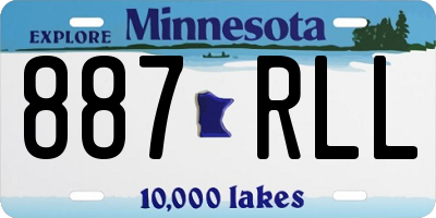 MN license plate 887RLL