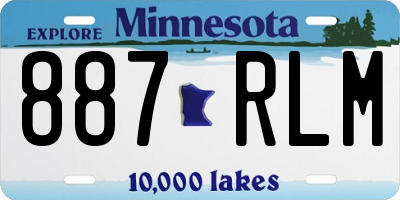 MN license plate 887RLM