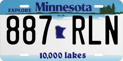 MN license plate 887RLN