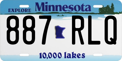 MN license plate 887RLQ