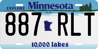 MN license plate 887RLT