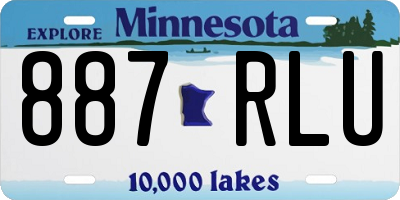 MN license plate 887RLU