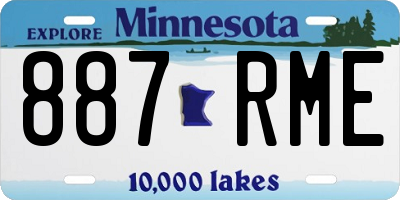 MN license plate 887RME