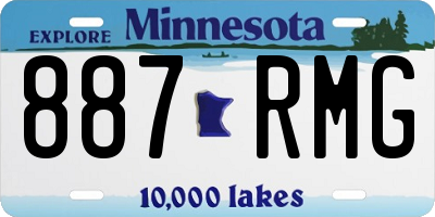 MN license plate 887RMG