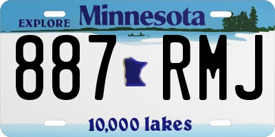 MN license plate 887RMJ