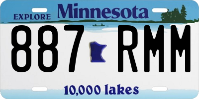 MN license plate 887RMM