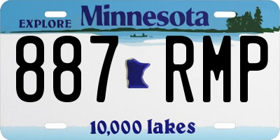 MN license plate 887RMP