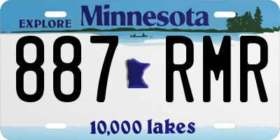 MN license plate 887RMR