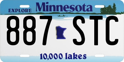 MN license plate 887STC