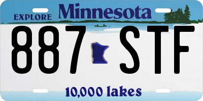 MN license plate 887STF