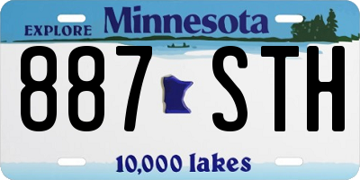 MN license plate 887STH