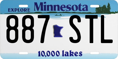 MN license plate 887STL