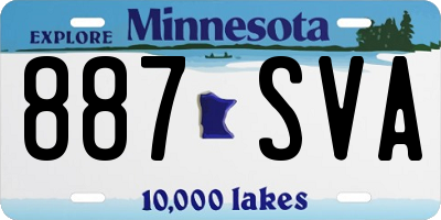MN license plate 887SVA